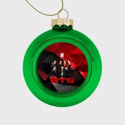 Ёлочный шар стеклянный/пластиковый BTS