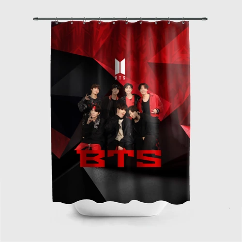 Штора 3D для ванной BTS