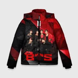 Зимняя куртка для мальчиков 3D BTS
