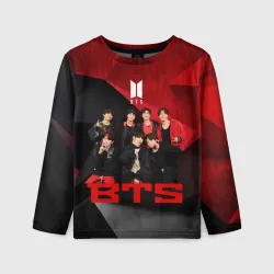 Детский лонгслив 3D BTS