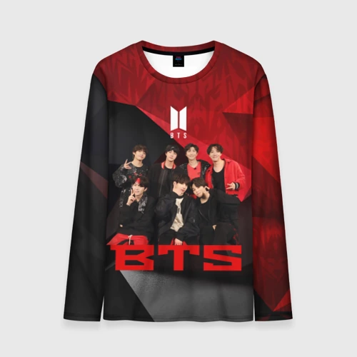 Мужской лонгслив 3D BTS