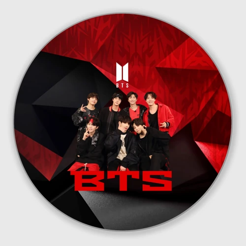 Круглый коврик для мышки BTS
