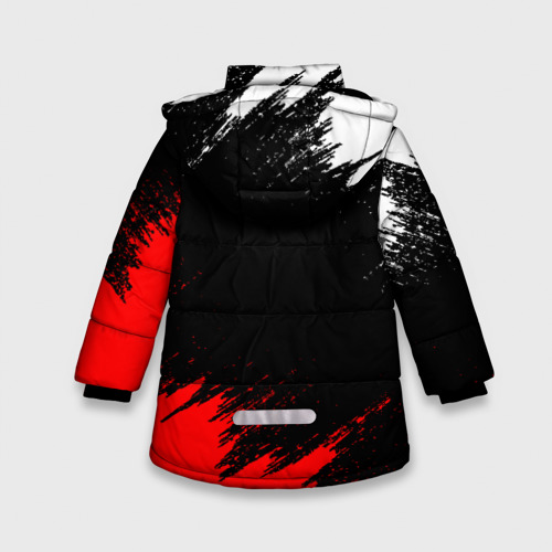 Зимняя куртка для девочек 3D Louna Tracktor Bowling, цвет черный - фото 2