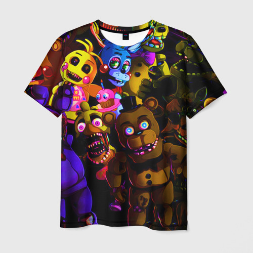 Мужская футболка 3D Five Nights At Freddy's, цвет 3D печать