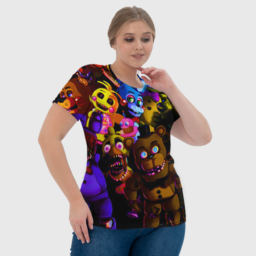 Женская футболка 3D с принтом Five Nights At Freddy's, фото #4