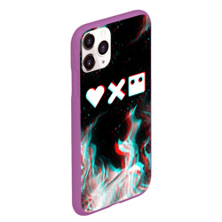 Чехол для iPhone 11 Pro Max матовый Love death robots LDR - фото 2