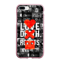 Чехол для iPhone 7Plus/8 Plus матовый Love death robots LDR