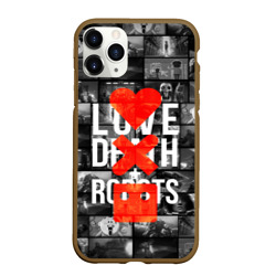 Чехол для iPhone 11 Pro Max матовый Love death robots LDR