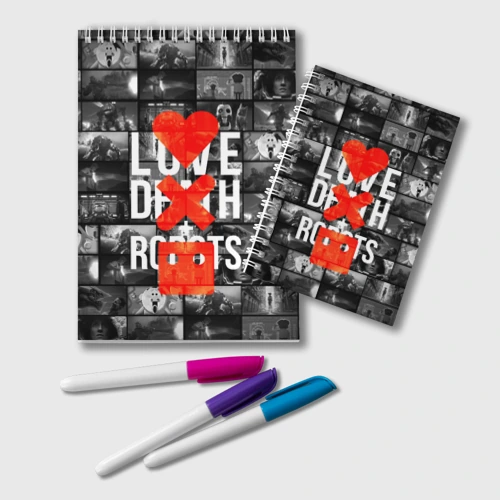 Блокнот Love death robots LDR