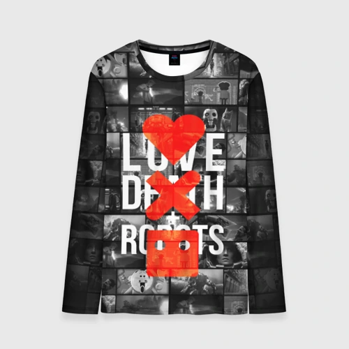 Мужской лонгслив 3D Love death robots LDR