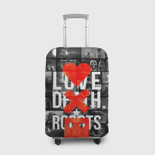 Чехол для чемодана 3D Love death robots LDR, цвет 3D печать