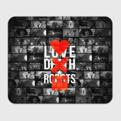 Прямоугольный коврик для мышки Love death robots LDR