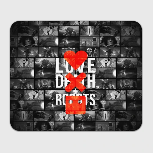 Прямоугольный коврик для мышки Love death robots LDR