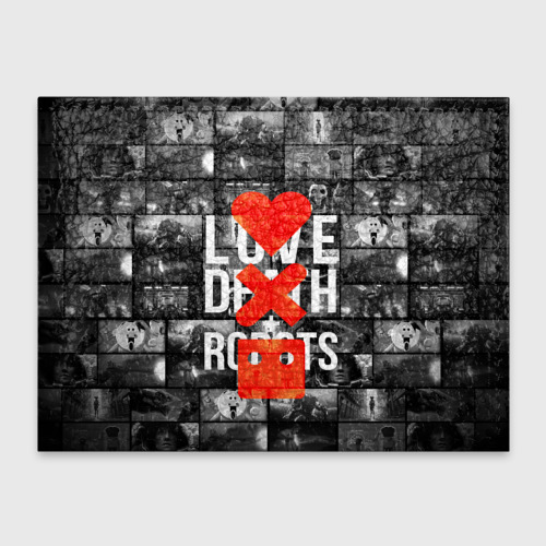 Обложка для студенческого билета Love death robots LDR, цвет черный