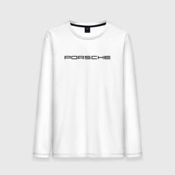 Мужской лонгслив хлопок Porsche black logo