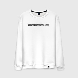 Мужской свитшот хлопок Porsche black logo