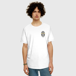 Мужская футболка хлопок Oversize Juventus - фото 2