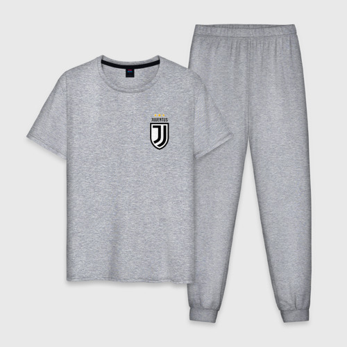 Мужская пижама хлопок Juventus mini, цвет меланж