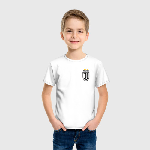 Детская футболка хлопок Juventus mini, цвет белый - фото 3