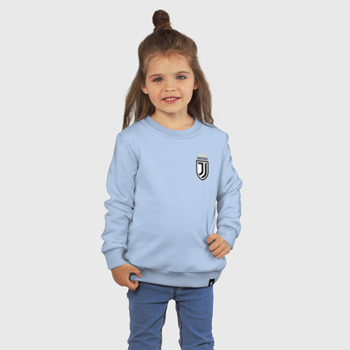 Детский свитшот хлопок Juventus mini, цвет мягкое небо - фото 3