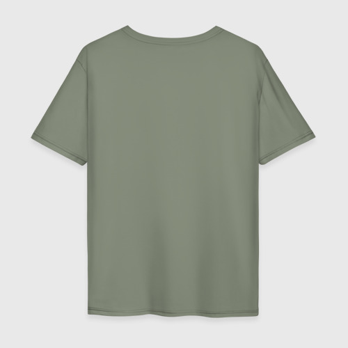 Мужская футболка хлопок Oversize с принтом Манчестер Сити мини логотип, вид сзади #1