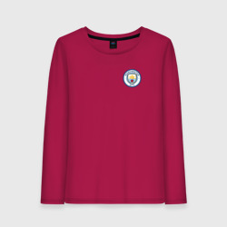 Женский лонгслив хлопок Манчестер Сити мини логотип