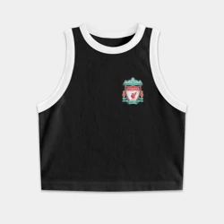 Женская укороченная майка-топ хлопок Liverpool