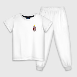 Детская пижама хлопок AC Milan emblem