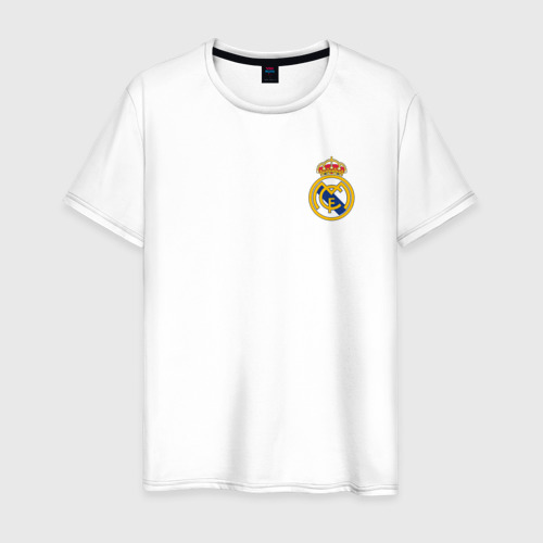 Мужская футболка хлопок с принтом Реал Мадрид, вид спереди #2