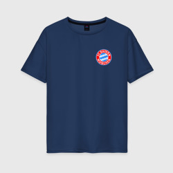 Женская футболка хлопок Oversize Bayern Munchen mini logo