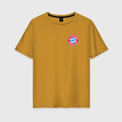 Женская футболка хлопок Oversize Bayern Munchen mini logo