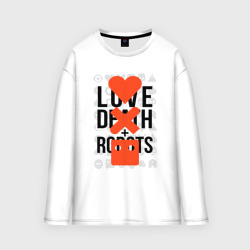 Мужской лонгслив oversize хлопок Love death robots LDR