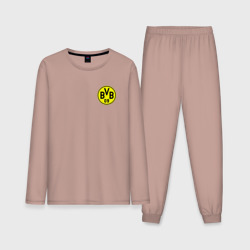 Мужская пижама с лонгсливом хлопок Borussia mini logo