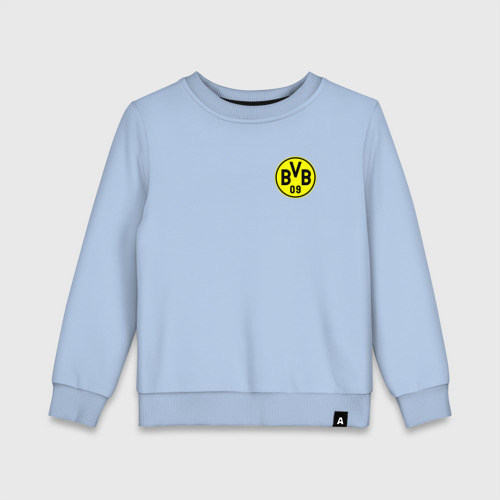 Детский свитшот хлопок Borussia mini logo, цвет мягкое небо