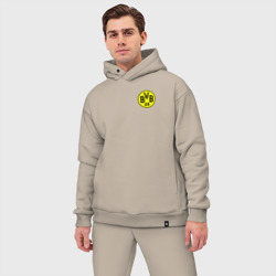 Мужской костюм oversize хлопок Borussia mini logo - фото 2