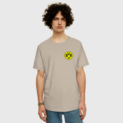 Мужская футболка хлопок Oversize Borussia mini logo - фото 2
