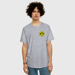 Мужская футболка хлопок Oversize Borussia mini logo - фото 2