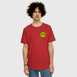 Мужская футболка хлопок Oversize Borussia mini logo - фото 2