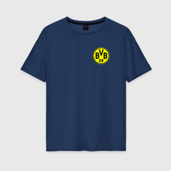 Женская футболка хлопок Oversize Borussia mini logo