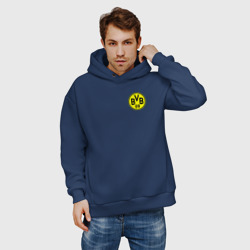 Мужское худи Oversize хлопок Borussia mini logo - фото 2