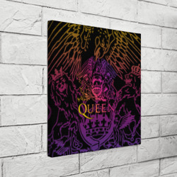 Холст квадратный Queen gradient emblem - фото 2