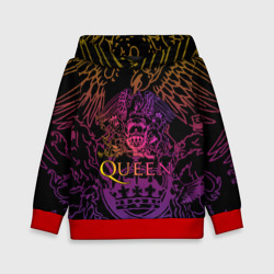 Детская толстовка 3D Queen gradient emblem