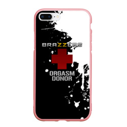 Чехол для iPhone 7Plus/8 Plus матовый Brazzers orgasm donor