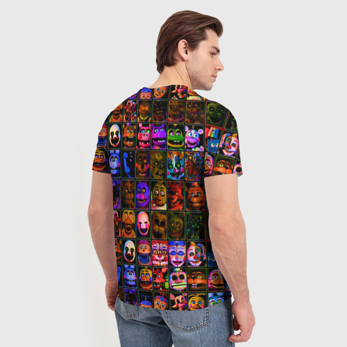 Мужская футболка 3D Five Nights At Freddy's, цвет 3D печать - фото 4