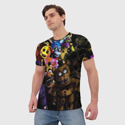 Мужская футболка 3D Five Nights At Freddy's - фото 2