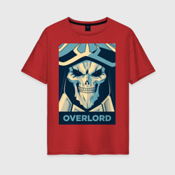 Женская футболка хлопок Oversize Obey the overlord