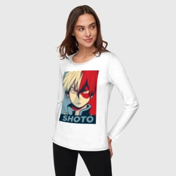 Женский лонгслив хлопок Шото Тодороки - фото 2