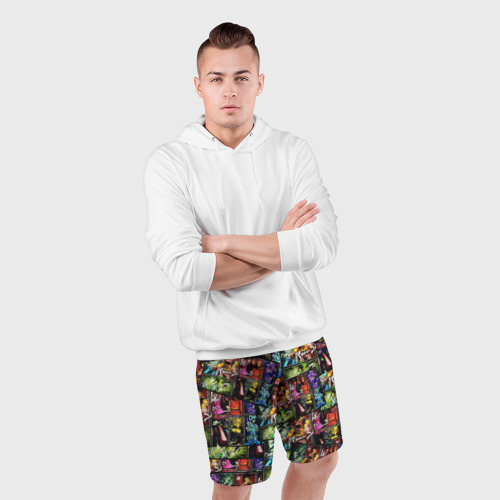 Мужские шорты спортивные JoJo Bizarre Adventure, цвет 3D печать - фото 5