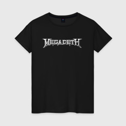 Женская футболка хлопок Megadeth Мегадеф