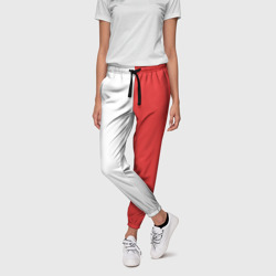 Женские брюки 3D Красно-белая форма - фото 2